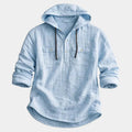 Men's Hooded Button-Up Shirt