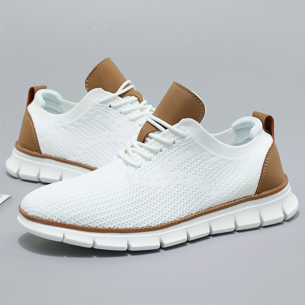 Men's Knit Lace-Up Trainers
