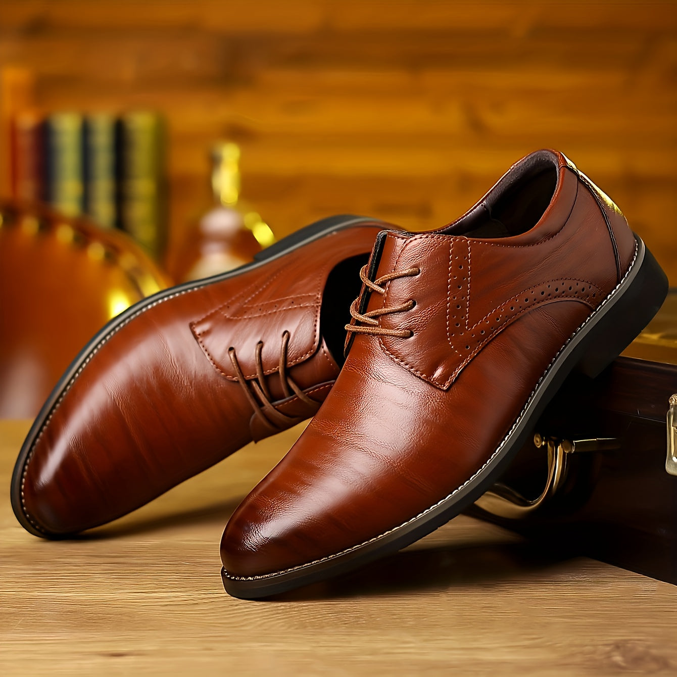 Men's Lace-Up Derby Shoes