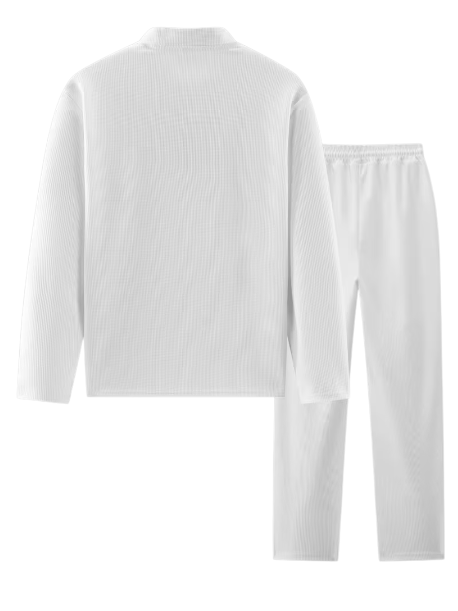Men's Long Sleeve Polo and Trouser Set