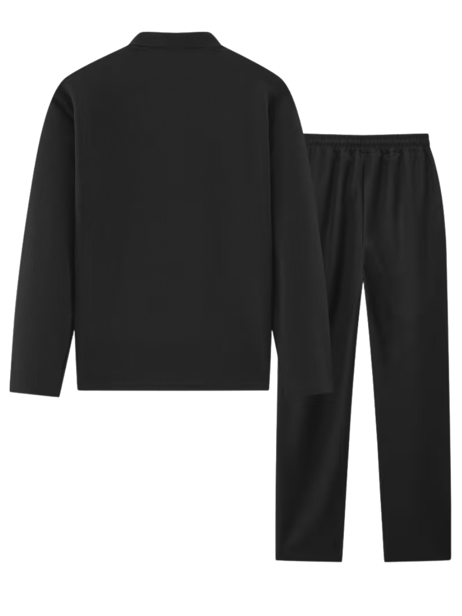 Men's Long Sleeve Polo and Trouser Set