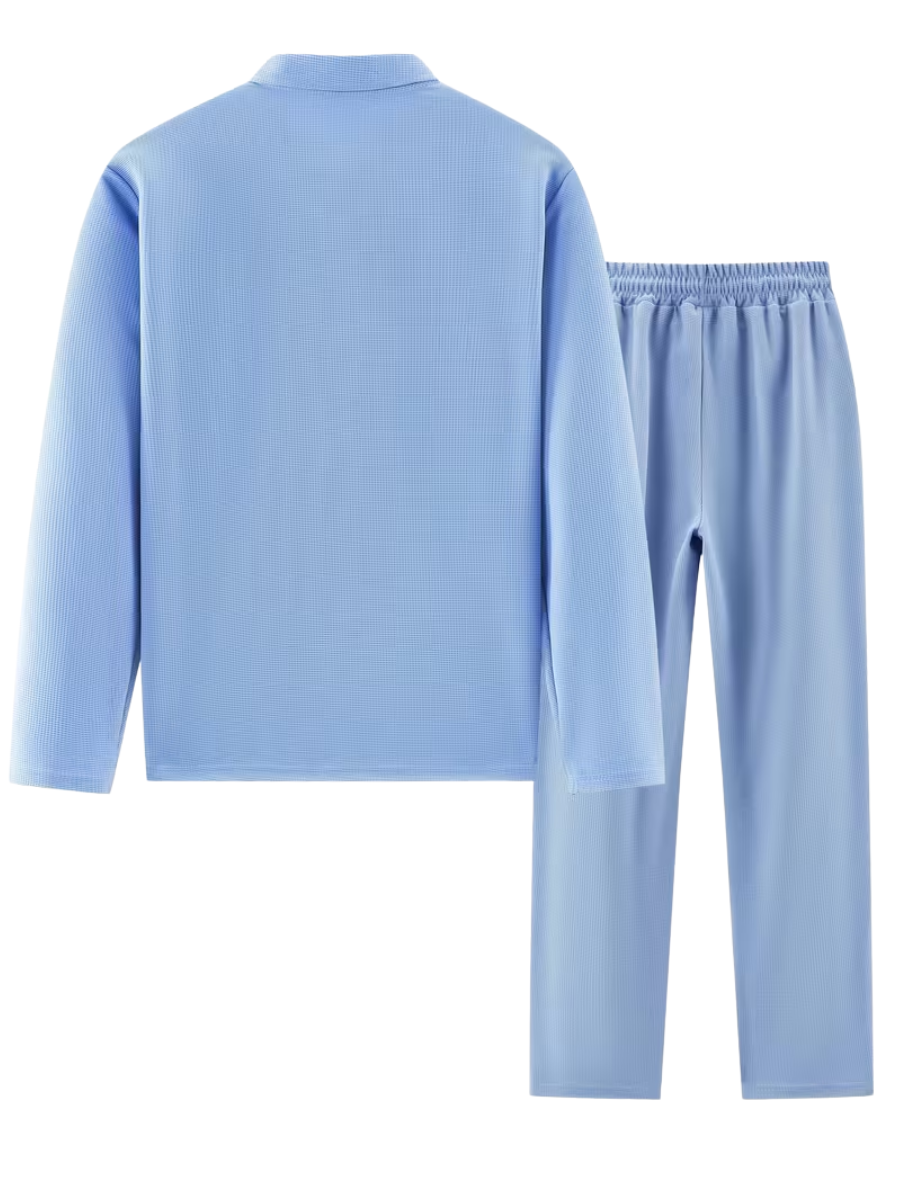 Men's Long Sleeve Polo and Trouser Set