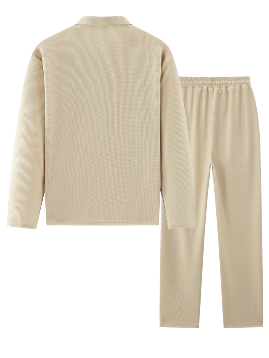 Men's Long Sleeve Polo and Trouser Set
