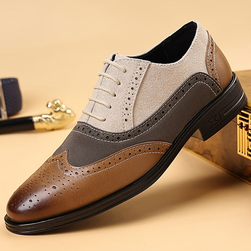 Men's Low-Cut Brogue Shoes