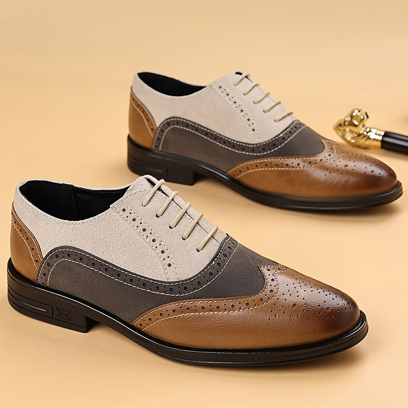 Men's Low-Cut Brogue Shoes