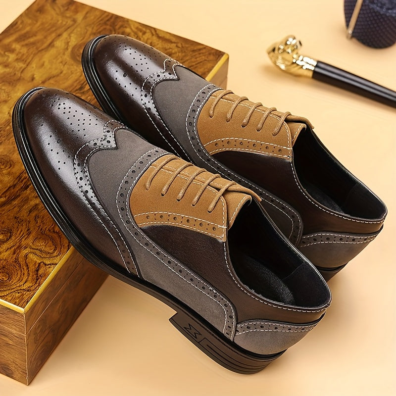 Men's Low-Cut Brogue Shoes