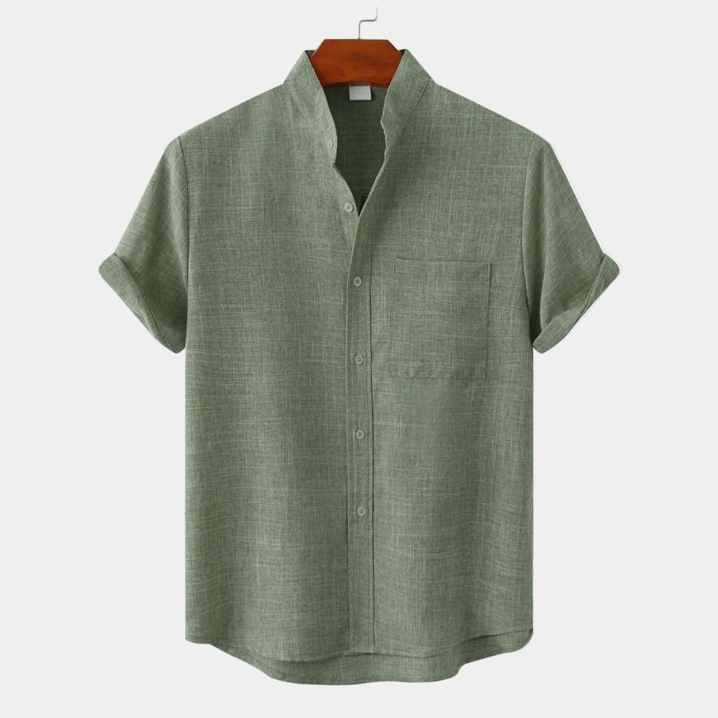 Men's Mandarin Collar Shirt