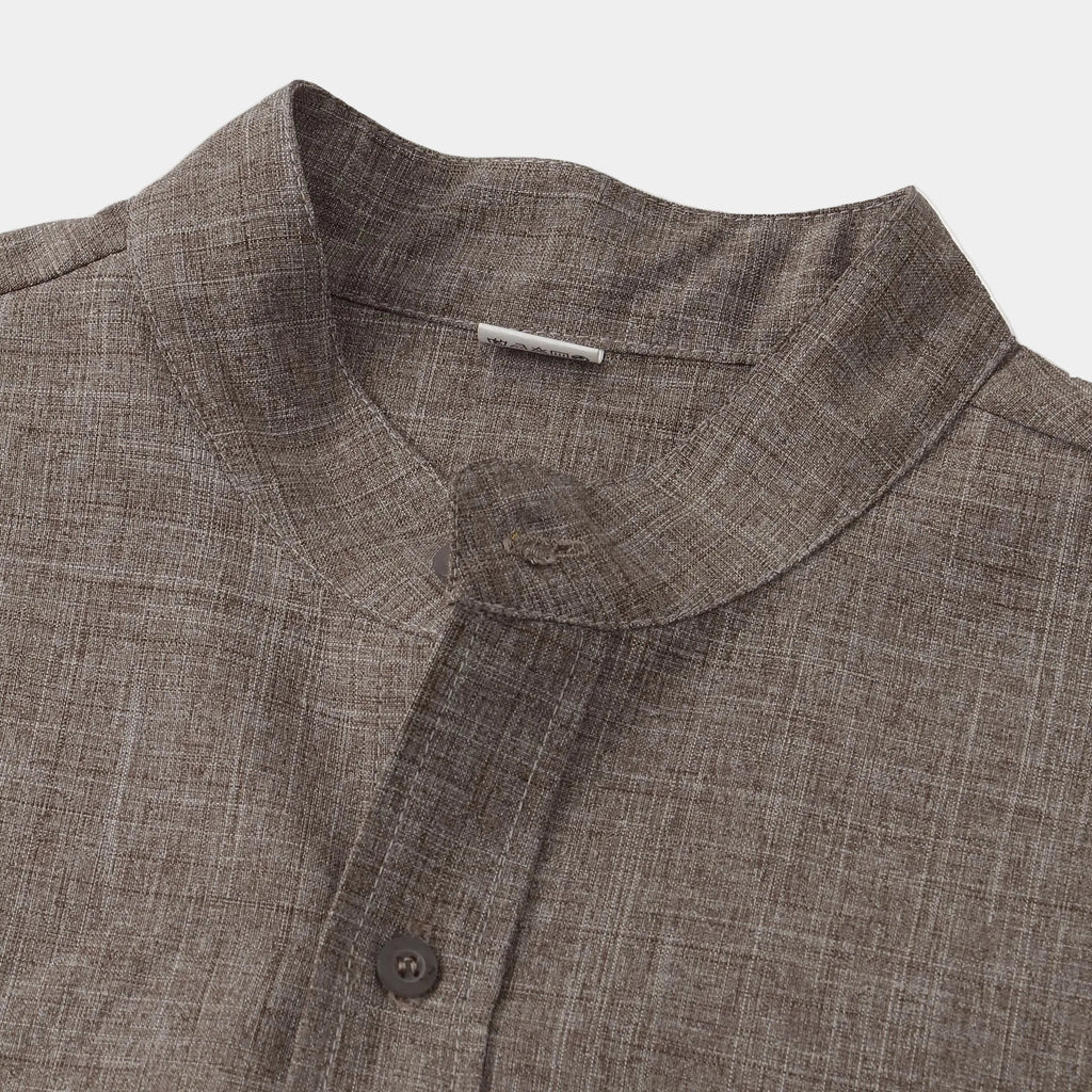 Men's Mandarin Collar Shirt