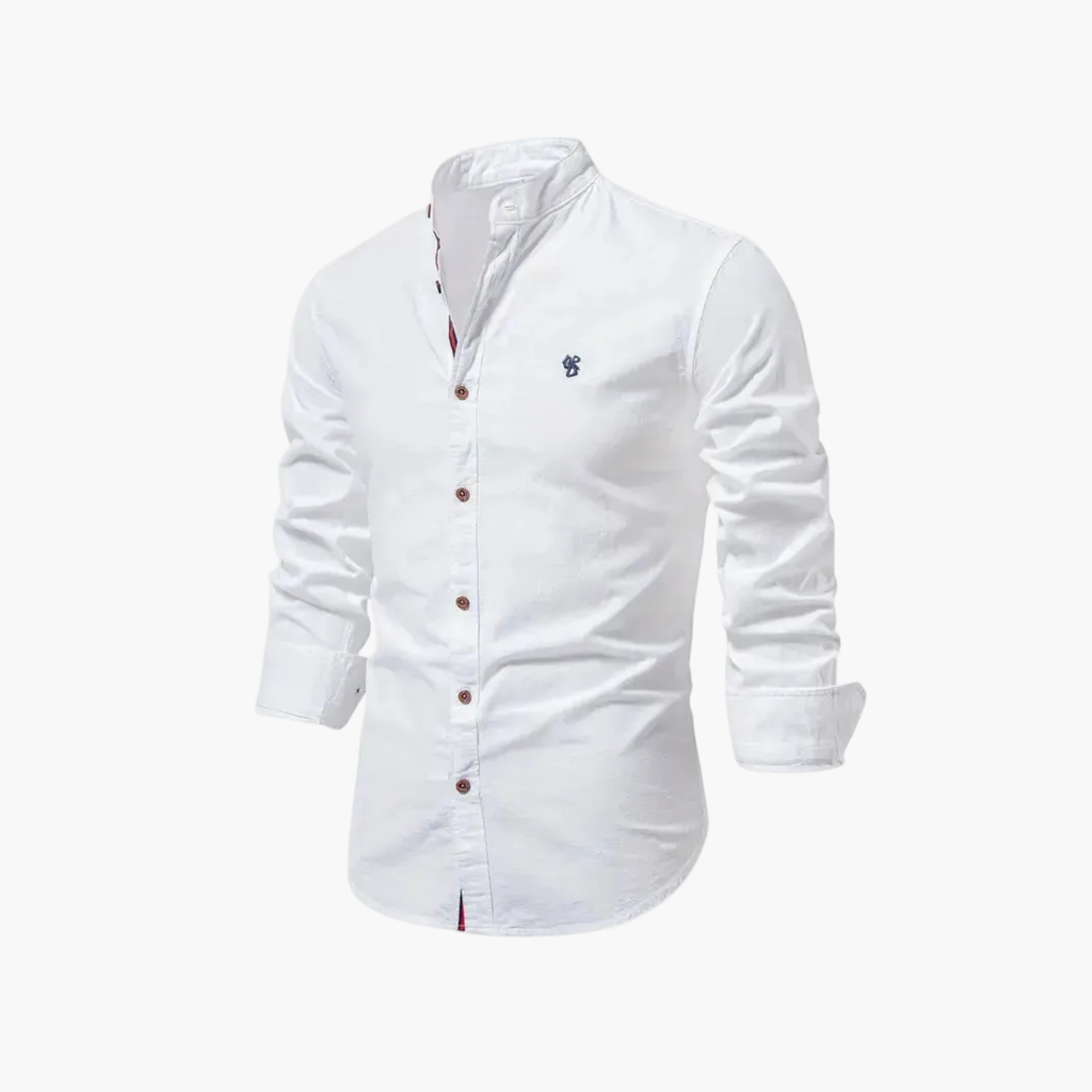 Men's Mandarin Shirt and Cargo Shorts Set