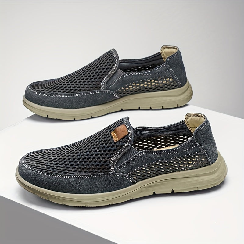 Men's Mesh Slip-On Trainers