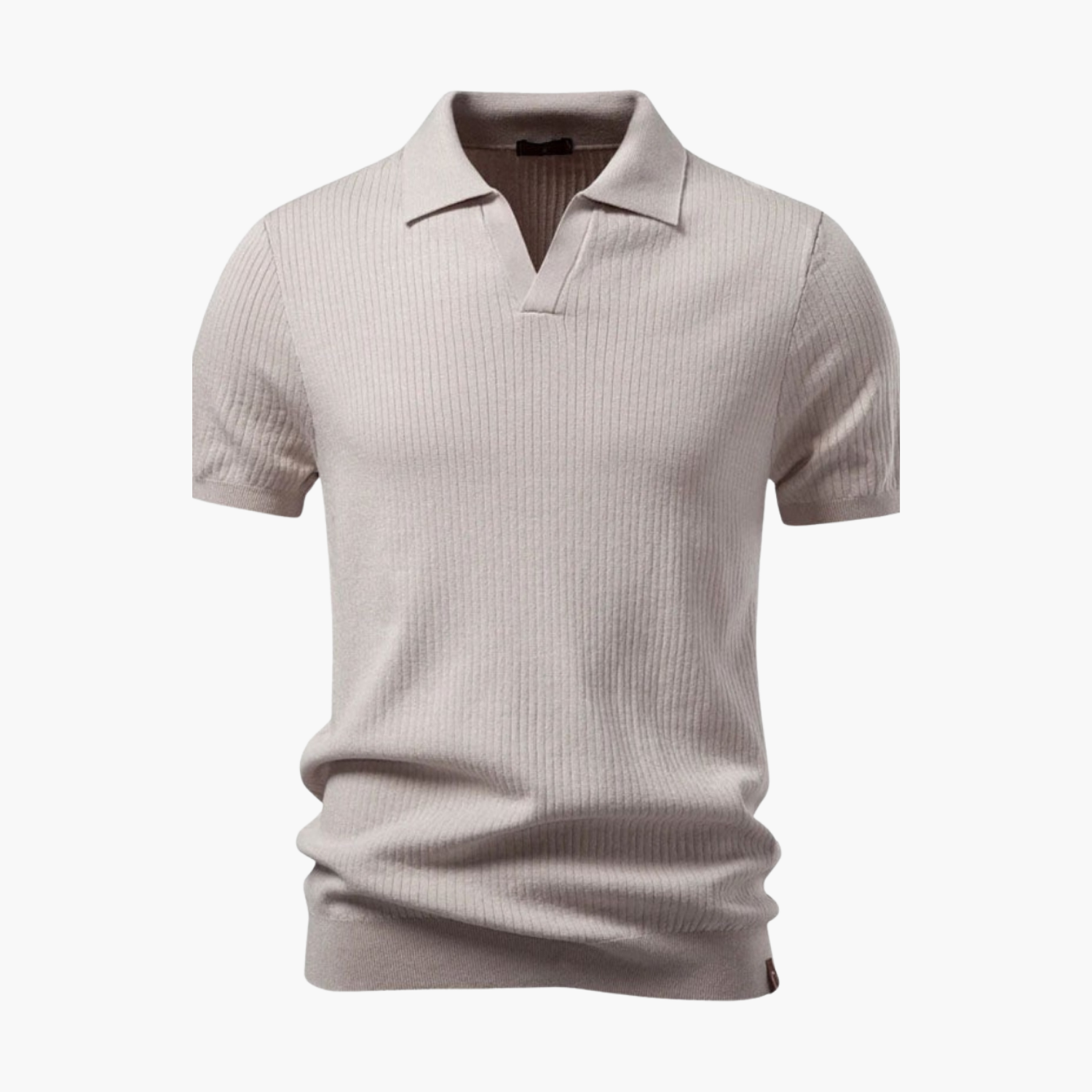 Men's Open Collar Polo and Shorts Set