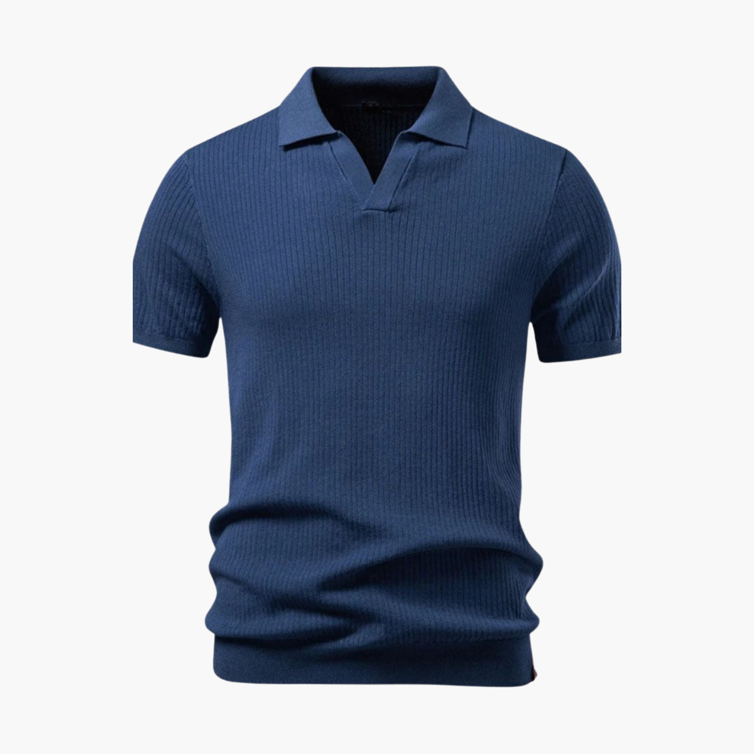 Men's Open Collar Polo and Shorts Set