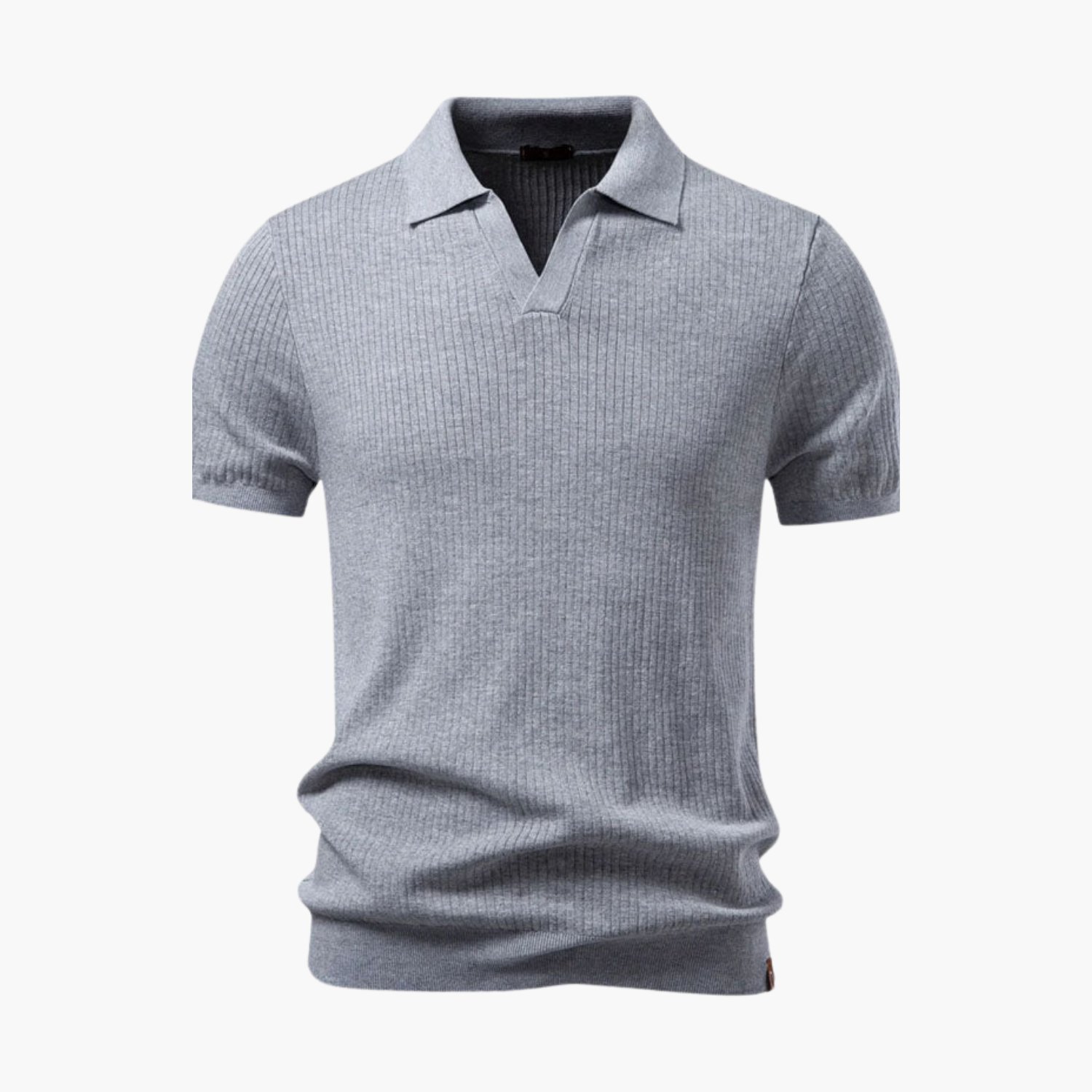 Men's Open Collar Polo and Shorts Set