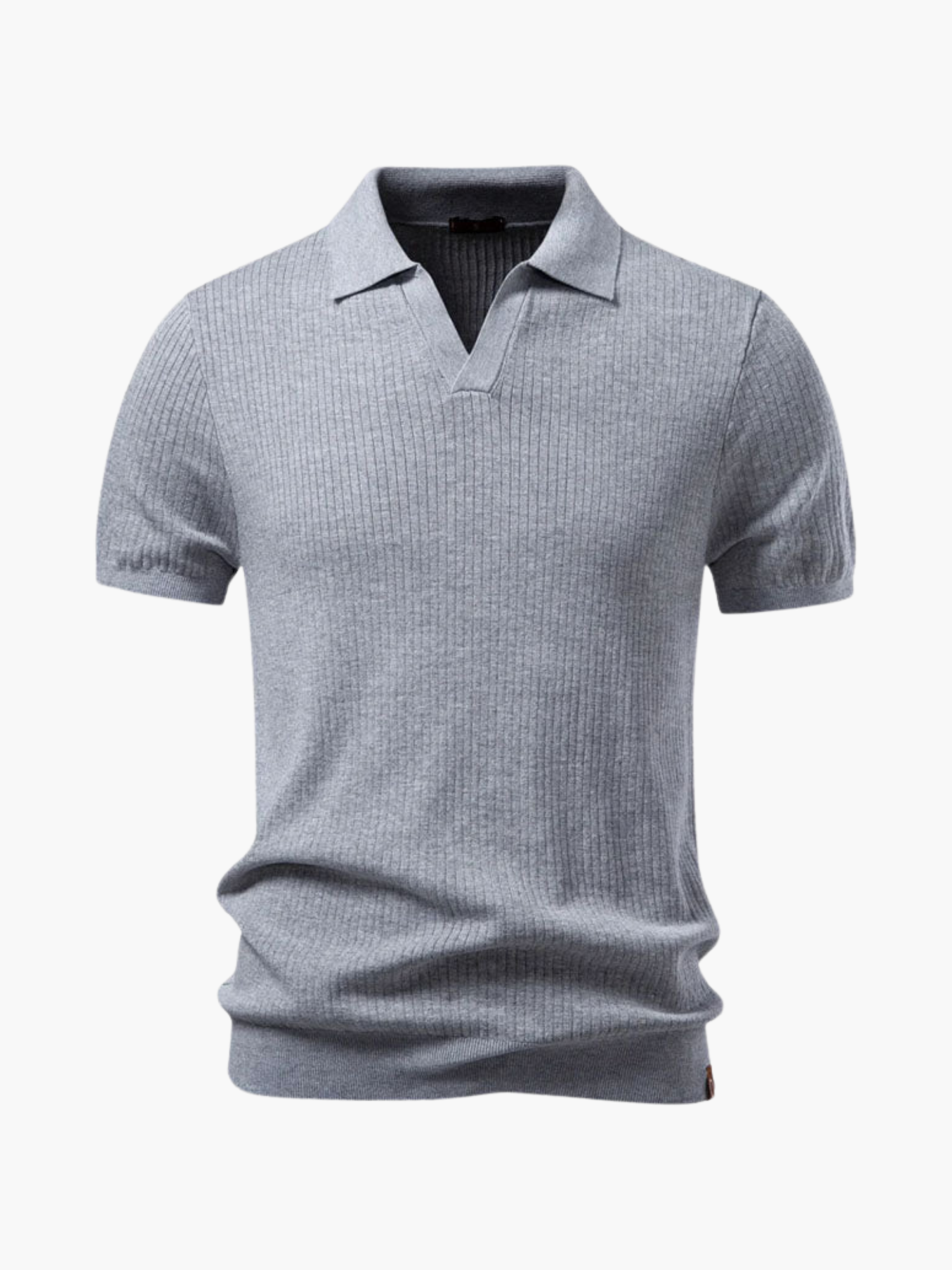 Men's Open Collar Polo and Trousers Set