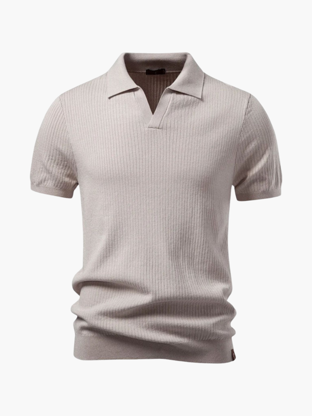 Men's Open Collar Polo and Trousers Set