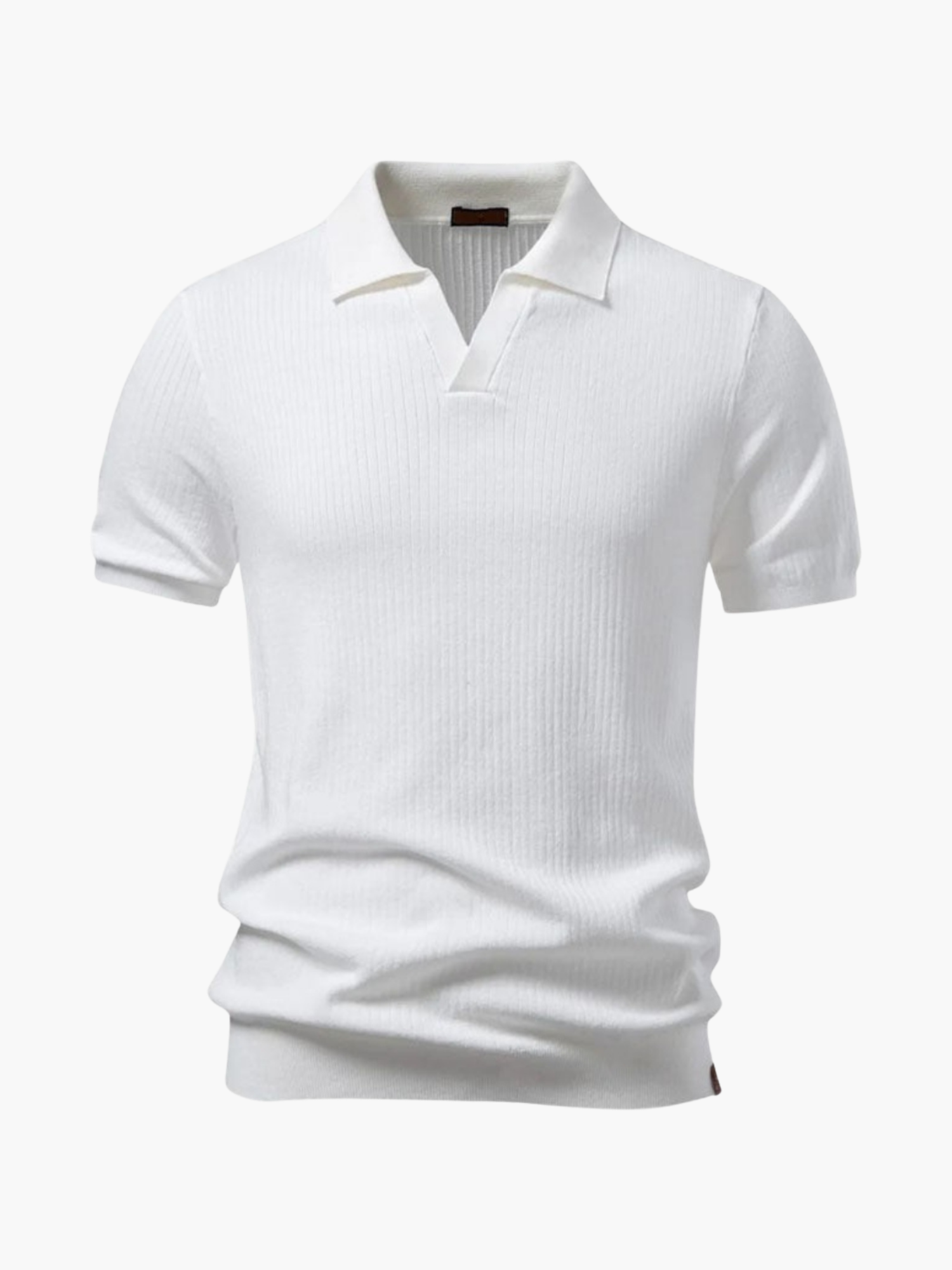 Men's Open Collar Polo and Trousers Set