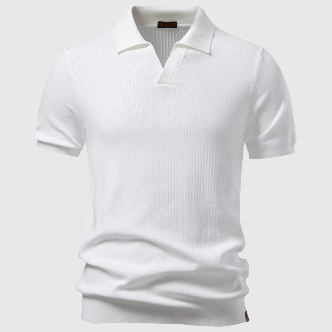 Men's Open Collar Polo Shirt