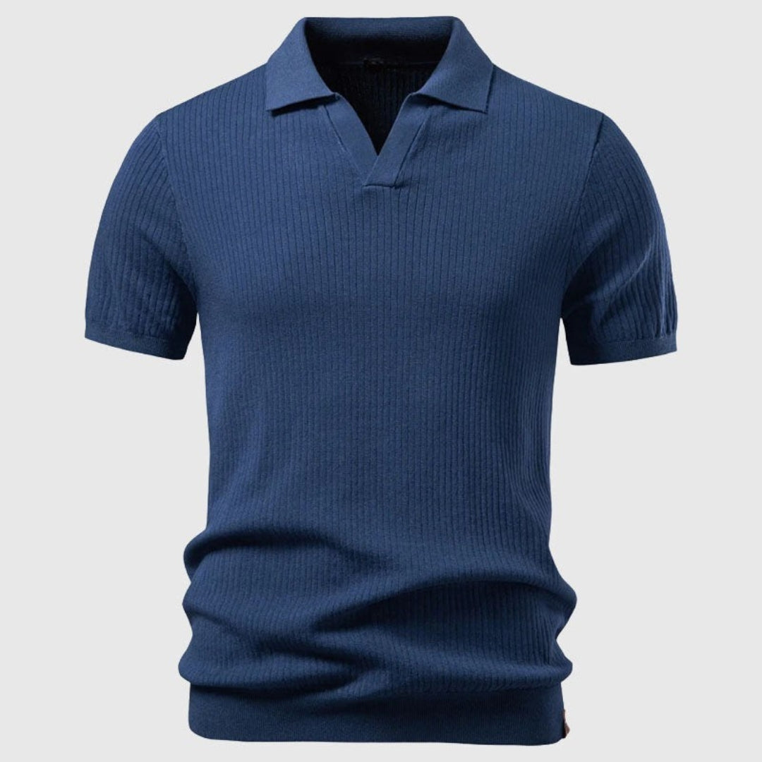 Men's Open Collar Polo Shirt