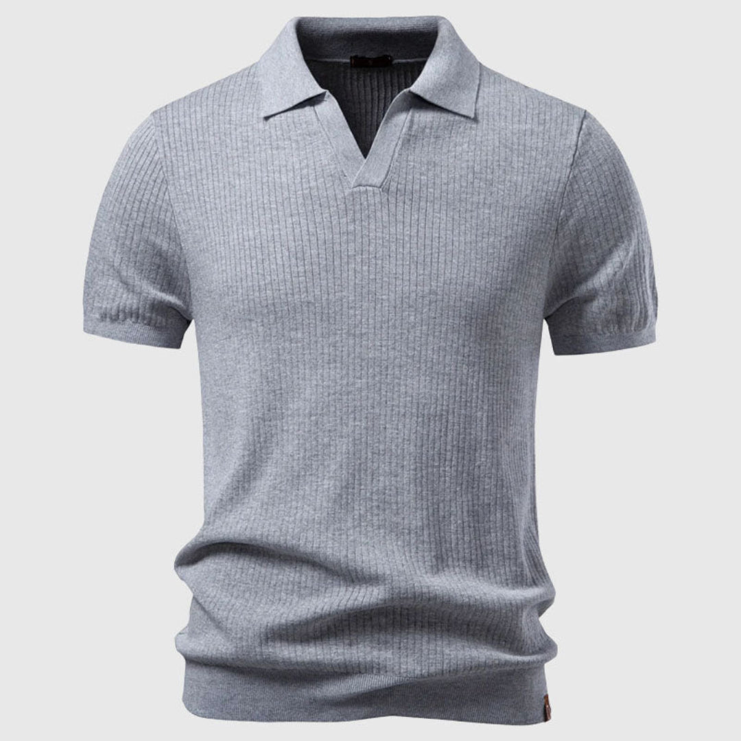 Men's Open Collar Polo Shirt