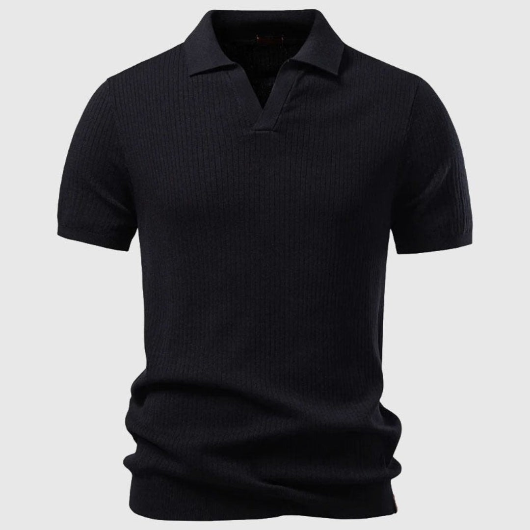 Men's Open Collar Polo Shirt