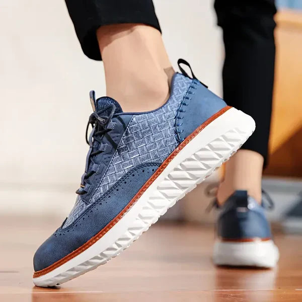 Men's Patterned Lace-Up Trainers