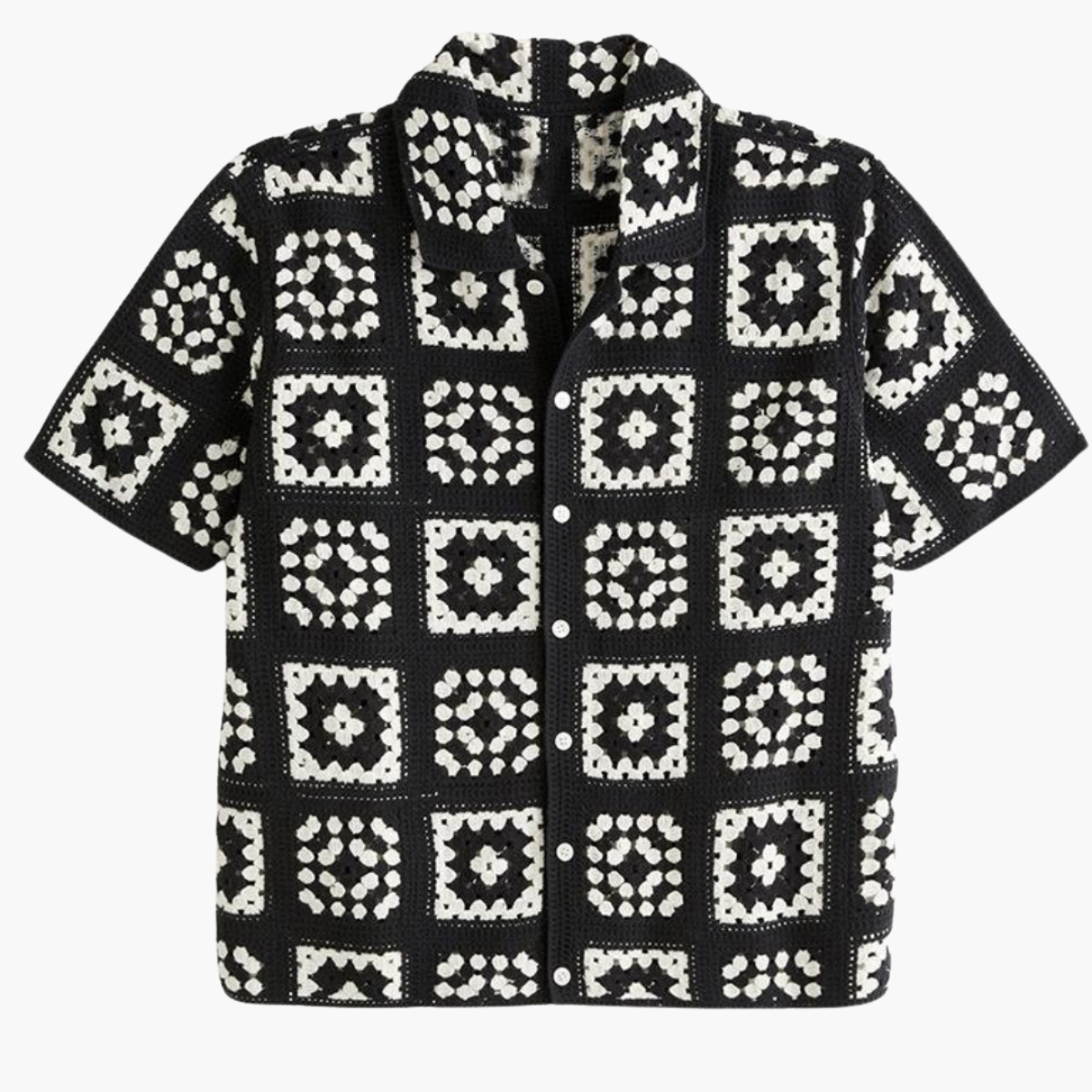 Men's Patterned Shirt and Trousers Set