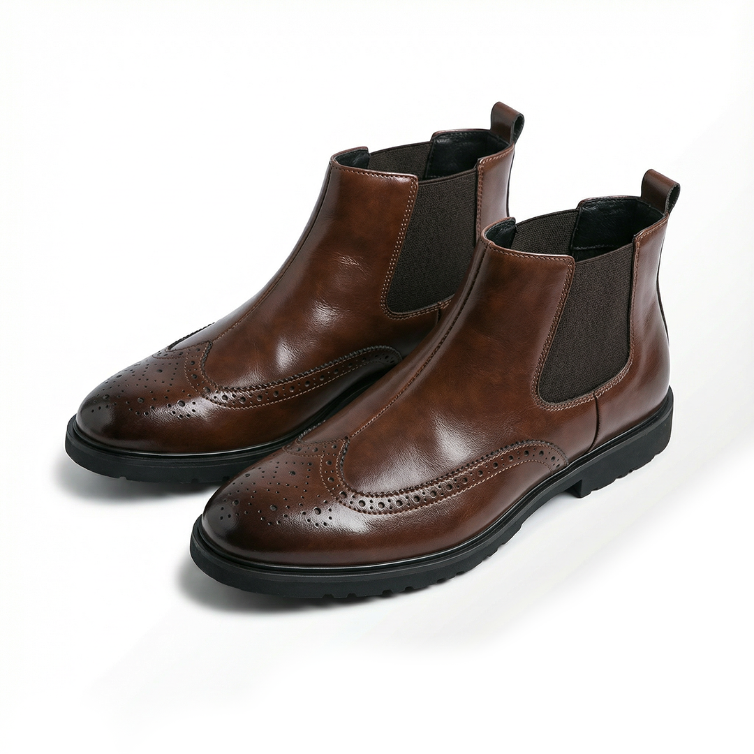 Men's Perforated Chelsea Boots