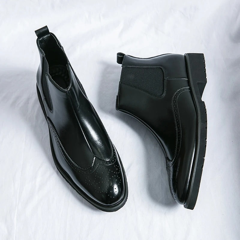 Men's Perforated Chelsea Boots