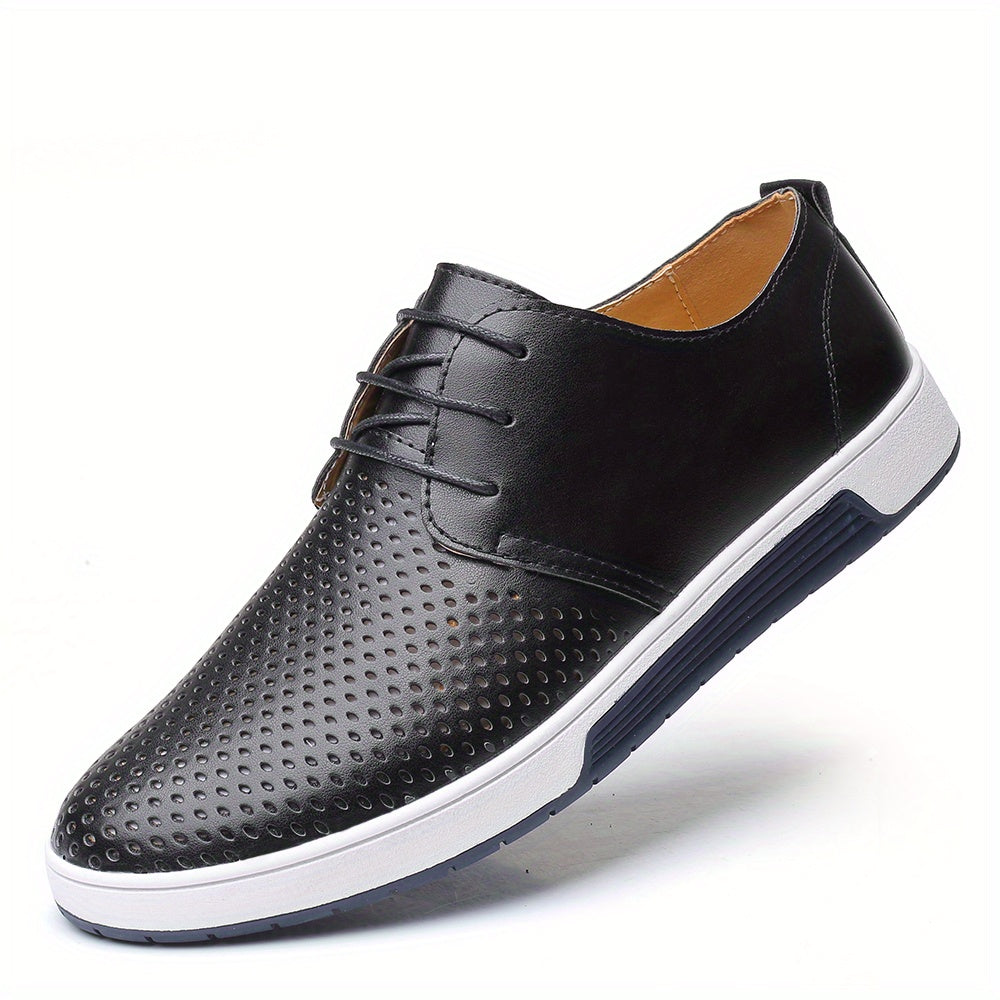Men's Perforated Lace-Up Shoes