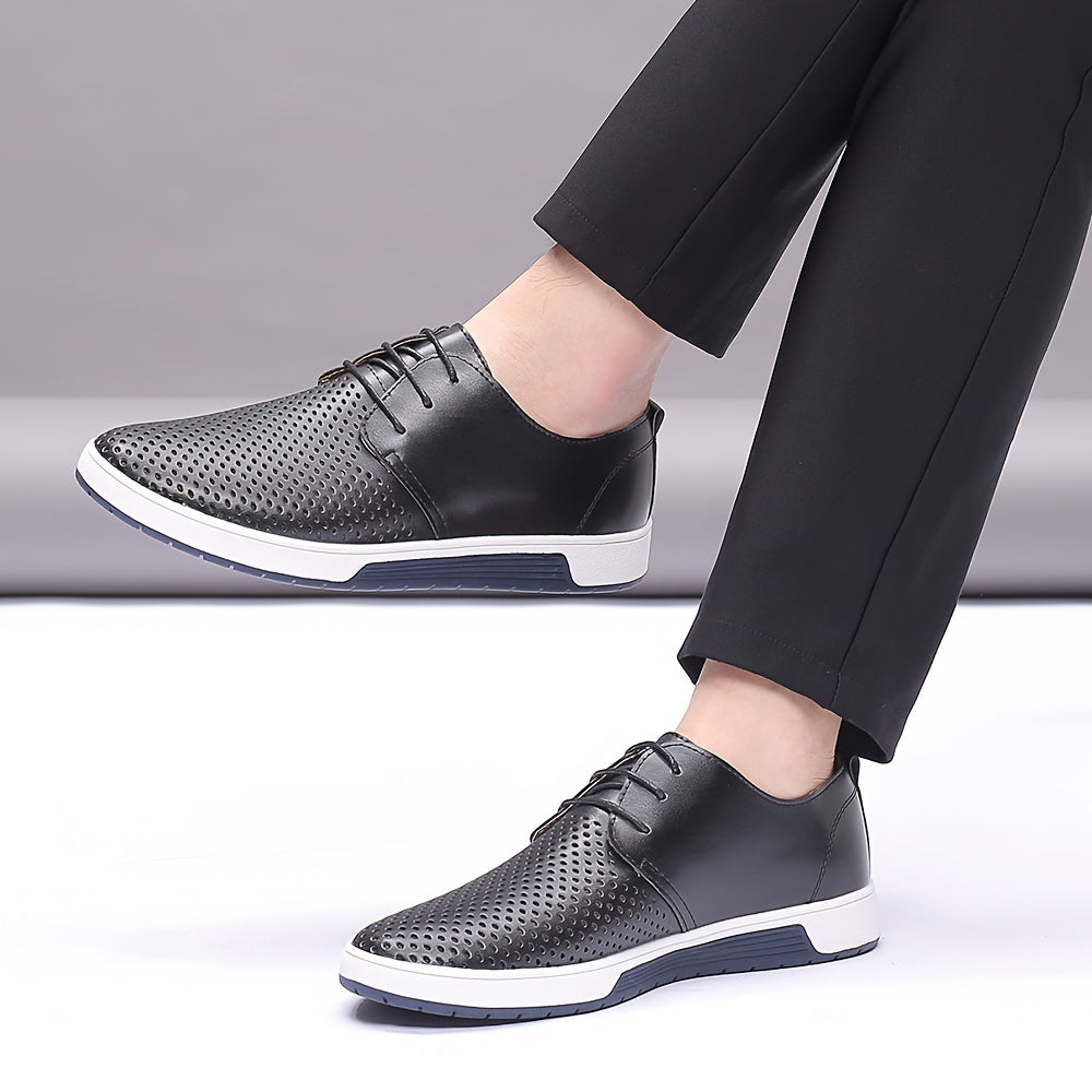 Men's Perforated Lace-Up Shoes