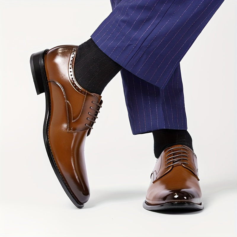 Men's Plain Lace-Up Shoes
