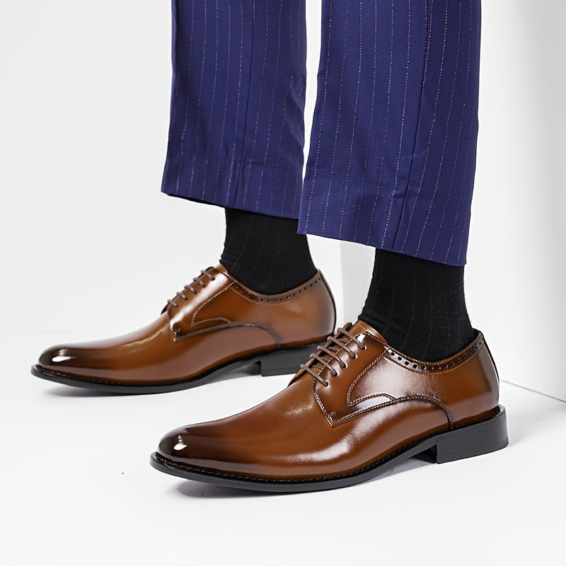 Men's Plain Lace-Up Shoes