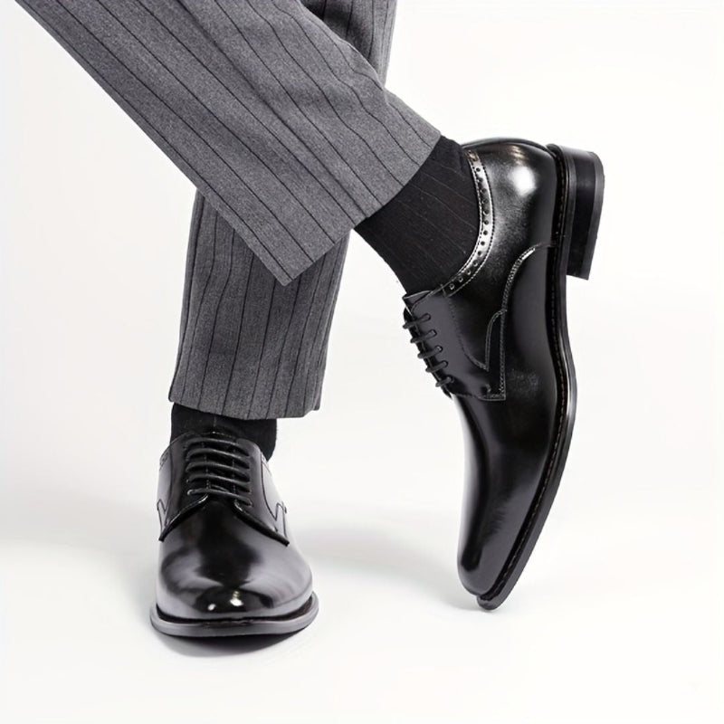 Men's Plain Lace-Up Shoes