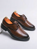 Men's Plain Toe Derby Shoes