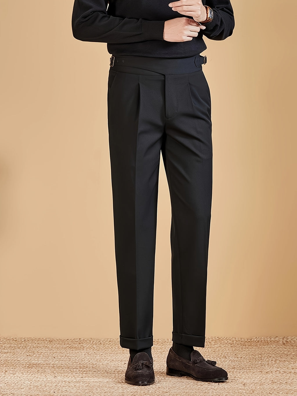 Men's Pleated Dress Trousers