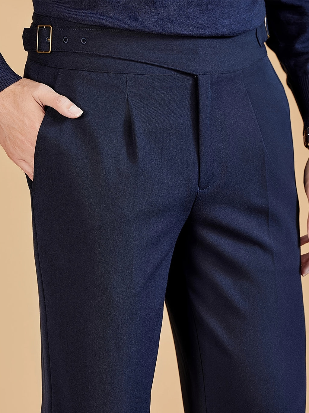 Men's Pleated Dress Trousers