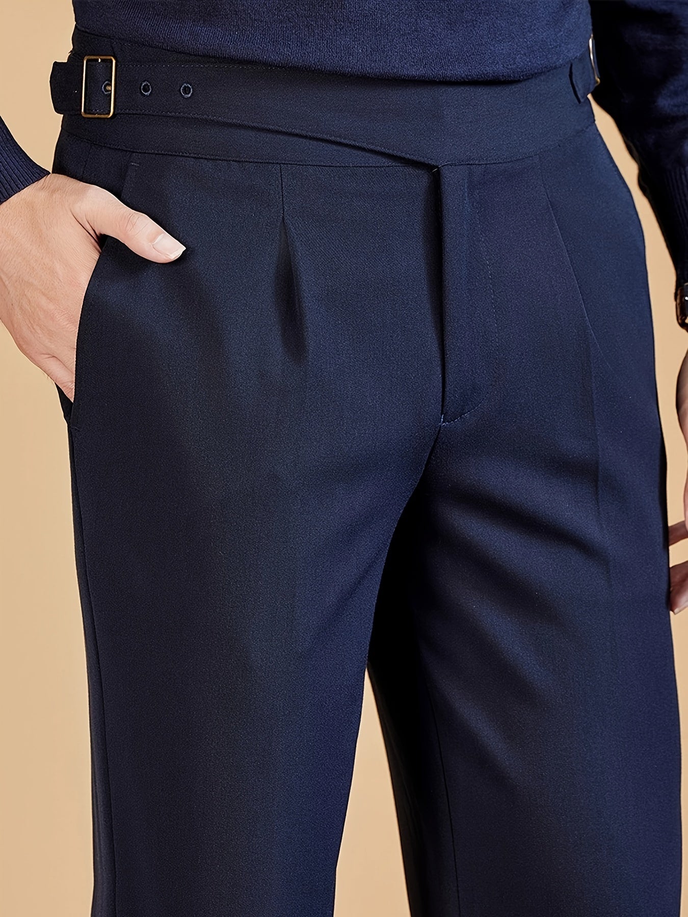 Men's Pleated Dress Trousers