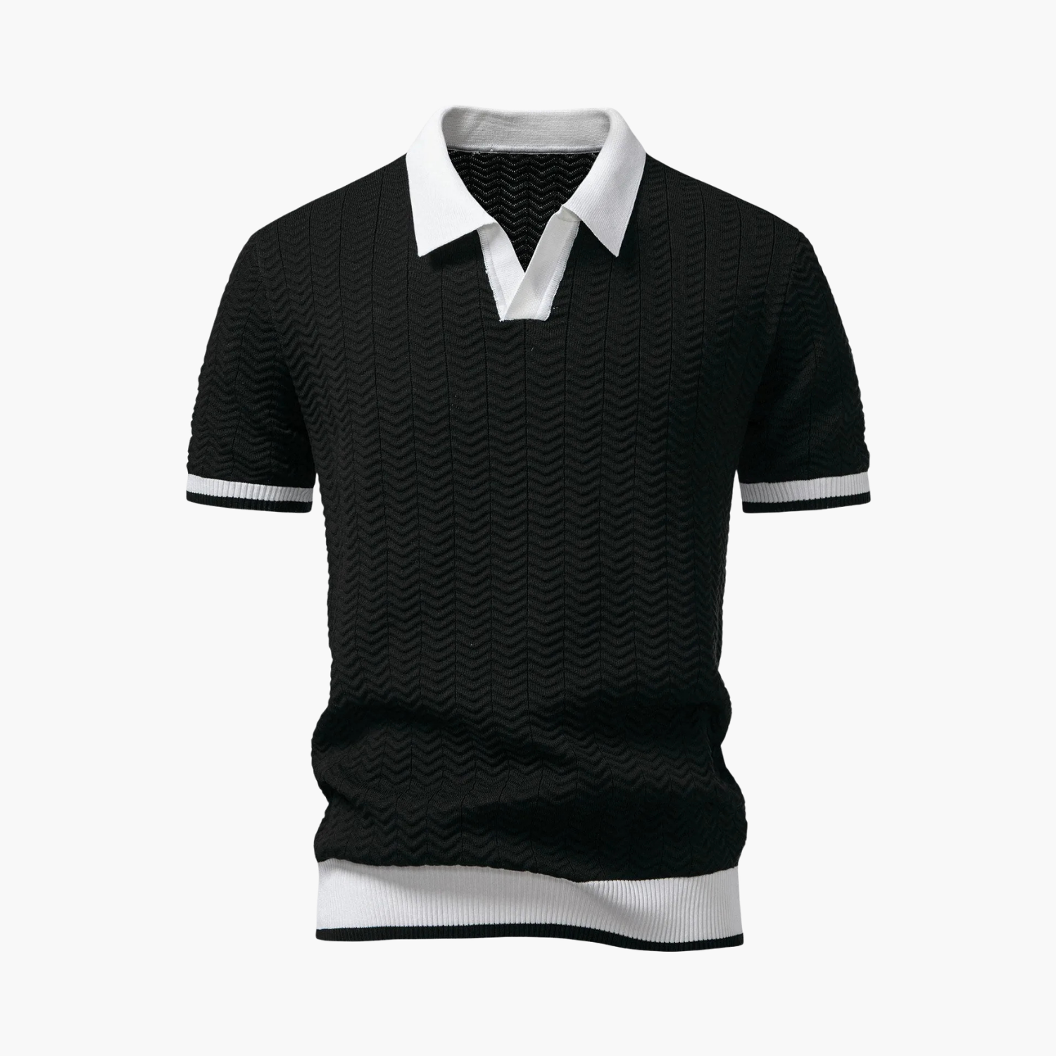Men's Polo Top and Pleated Shorts Set