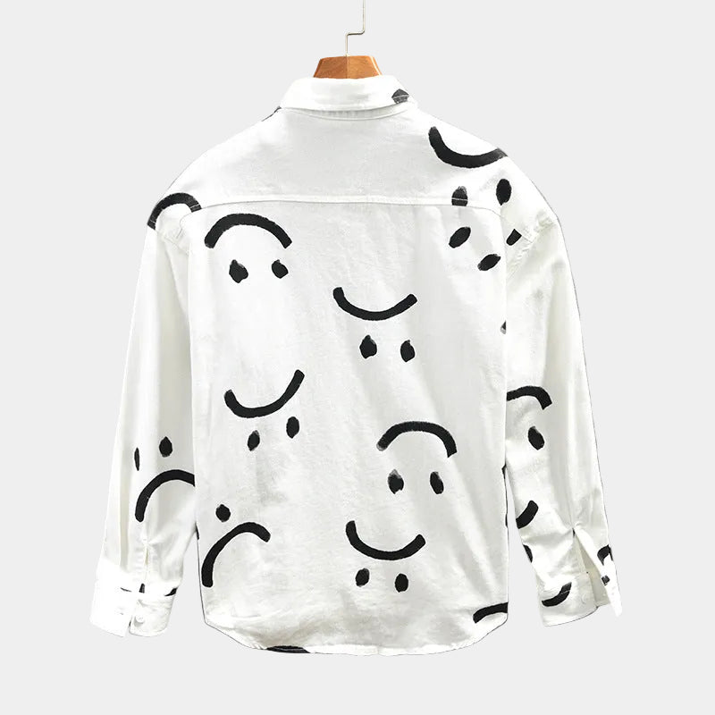 Men's Printed Button-Up Shirt