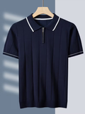 Men's Quarter-Zip Polo Shirt