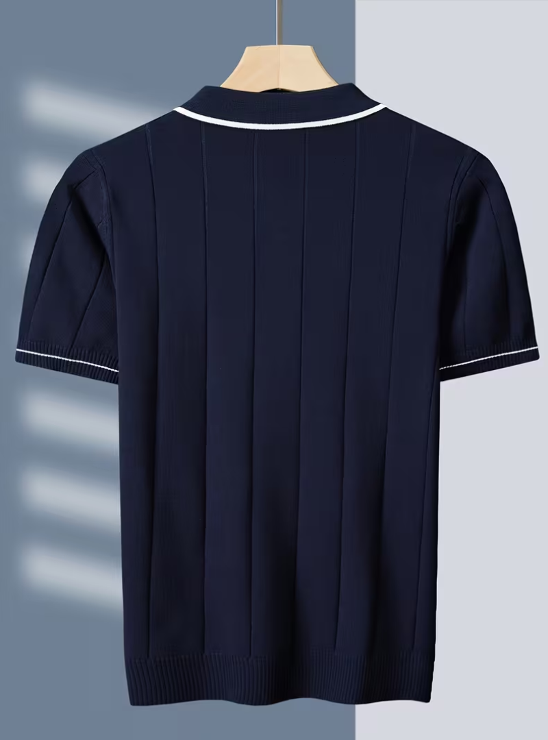 Men's Quarter-Zip Polo Shirt