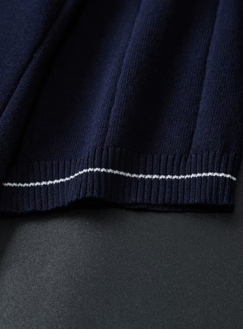 Men's Quarter-Zip Polo Shirt
