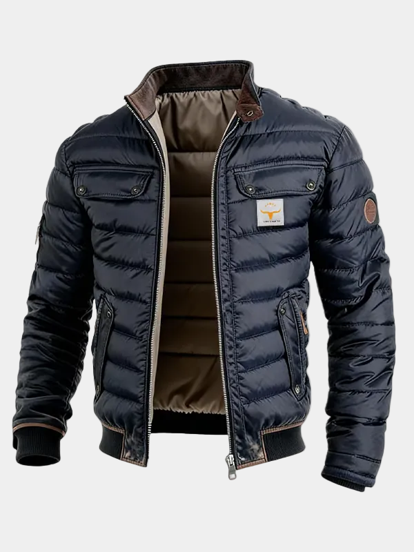 Men's Quilted Zip Jacket