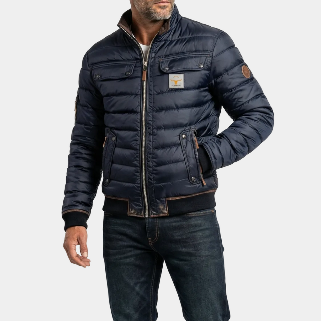 Men's Quilted Zip Jacket