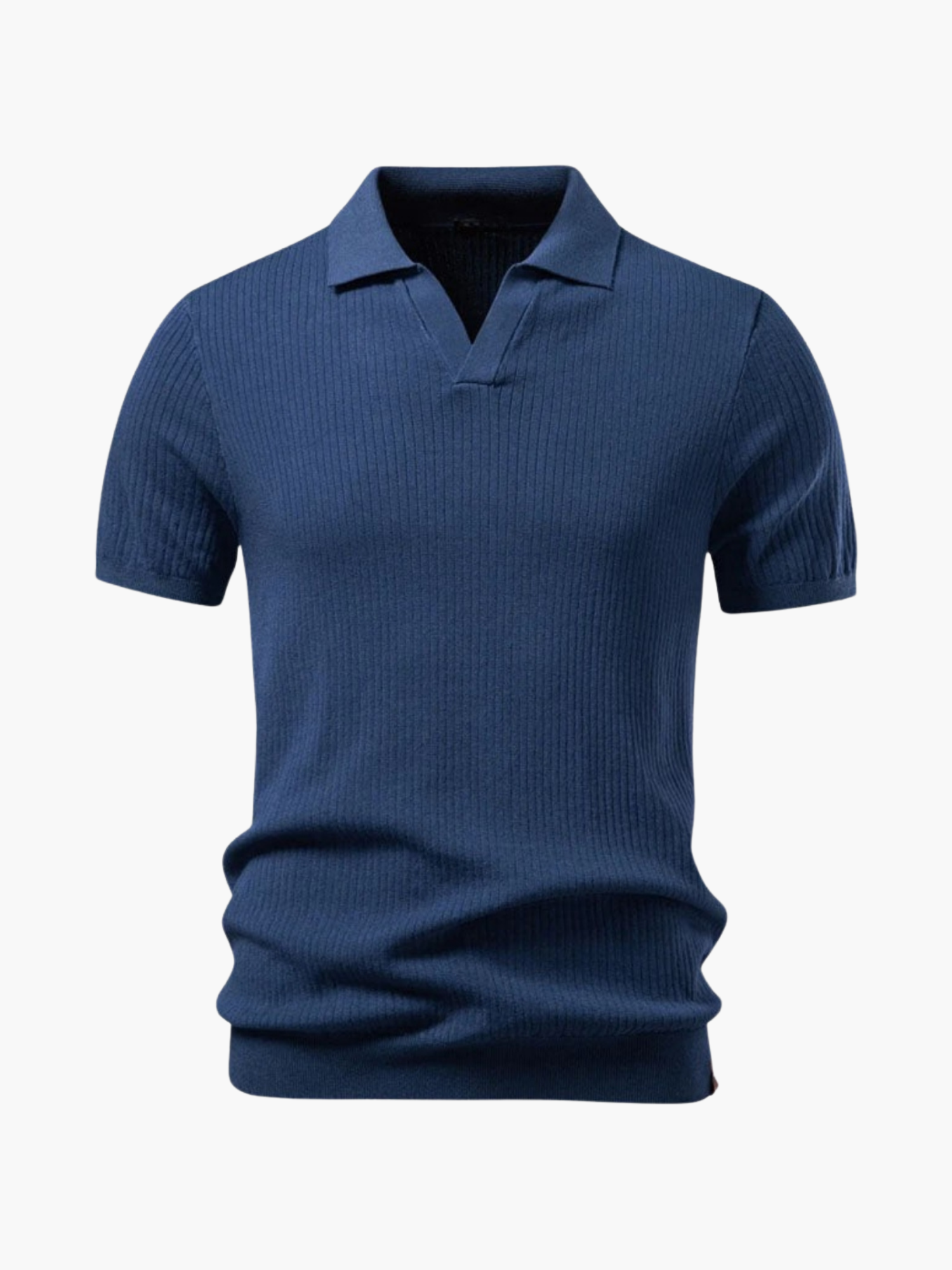Men's Ribbed Polo and Trousers Set