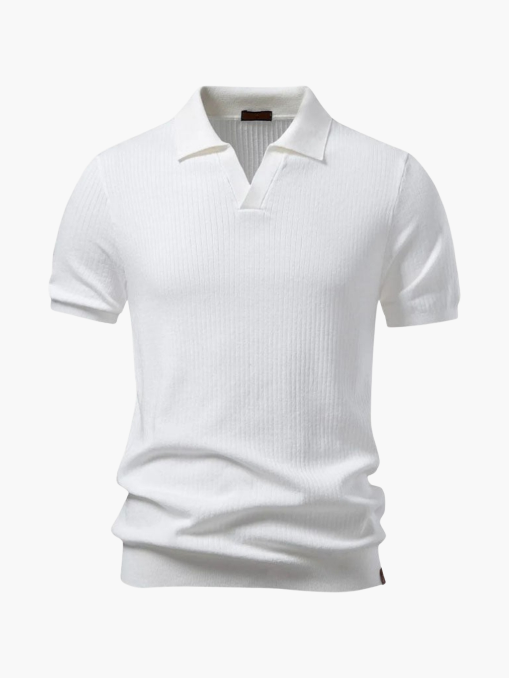Men's Ribbed Polo and Trousers Set