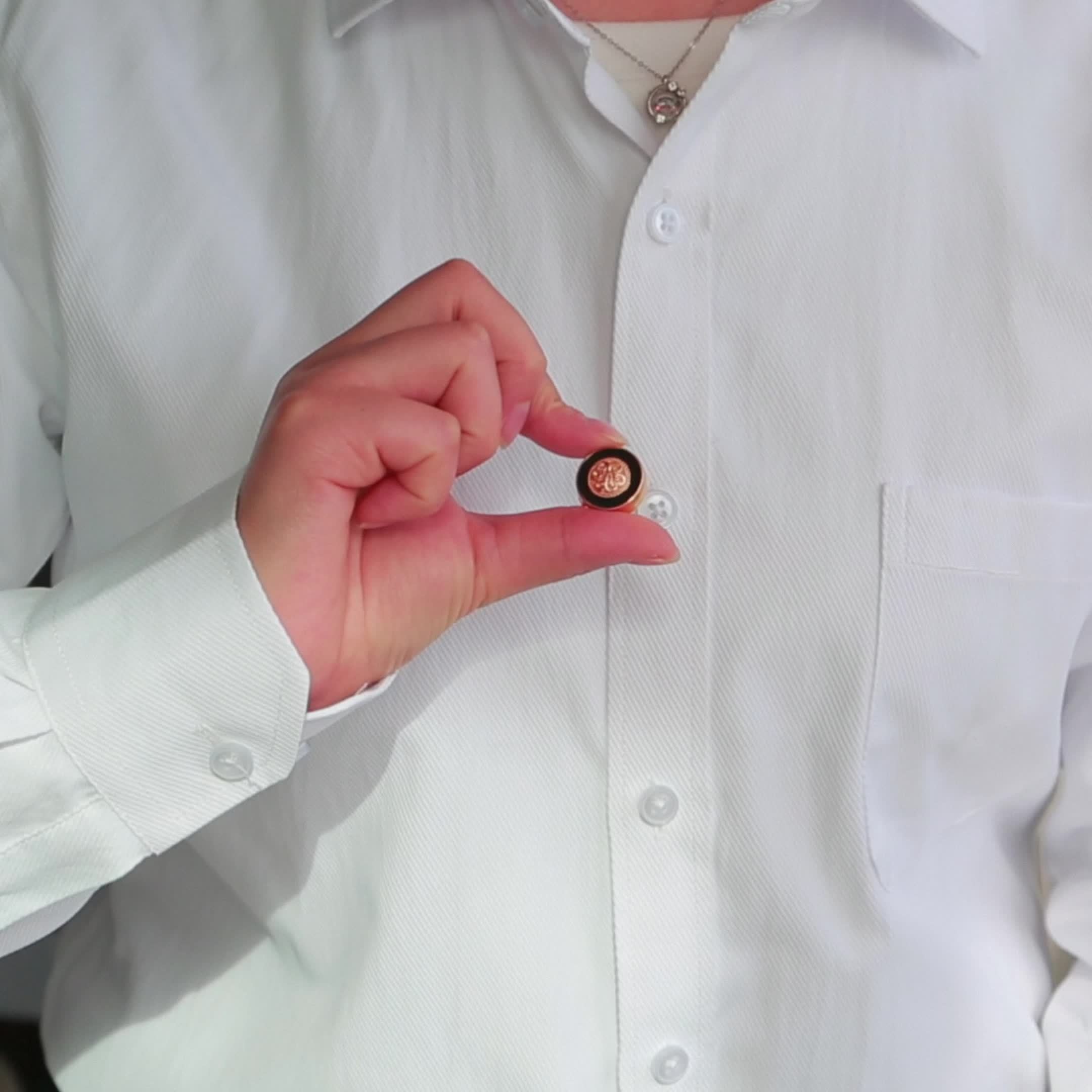 Men's Round Button Covers