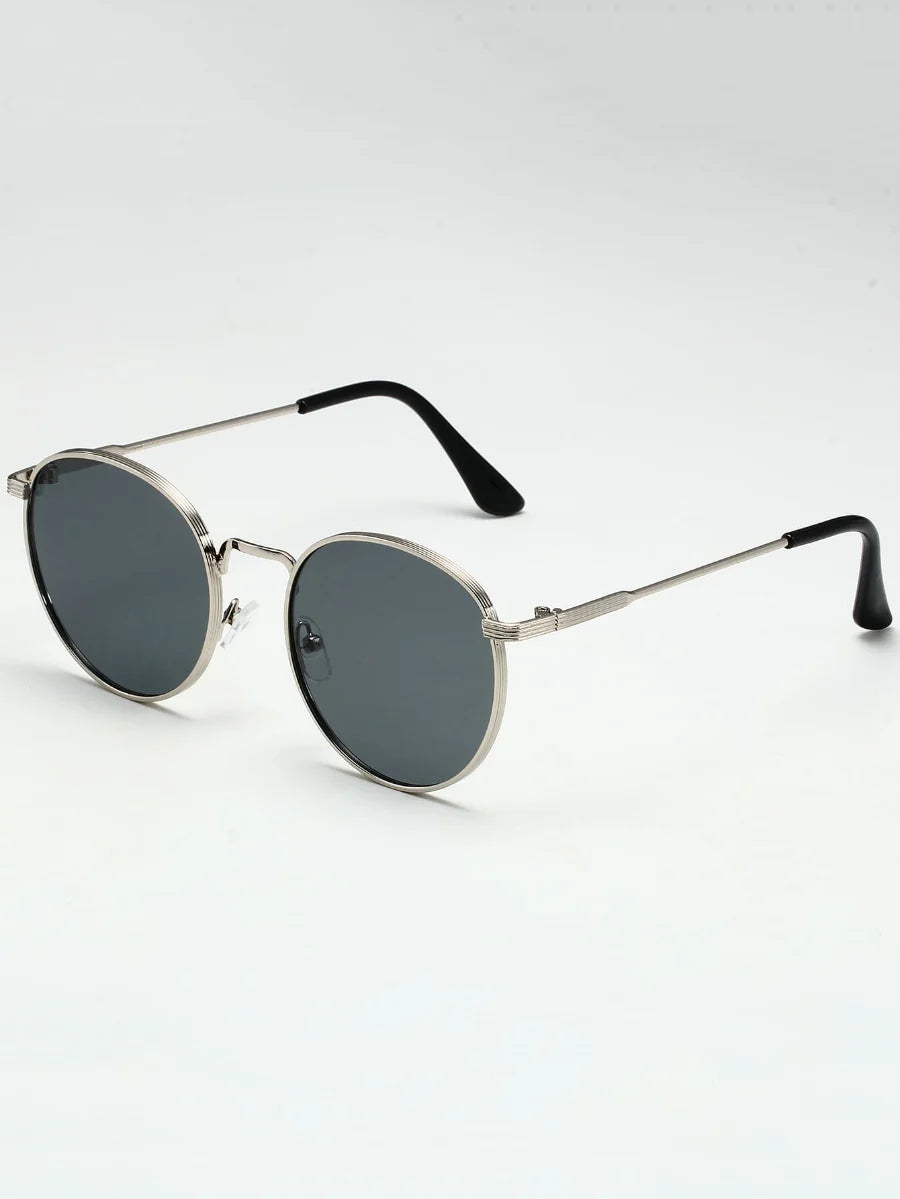 Men's Round Wire Sunglasses