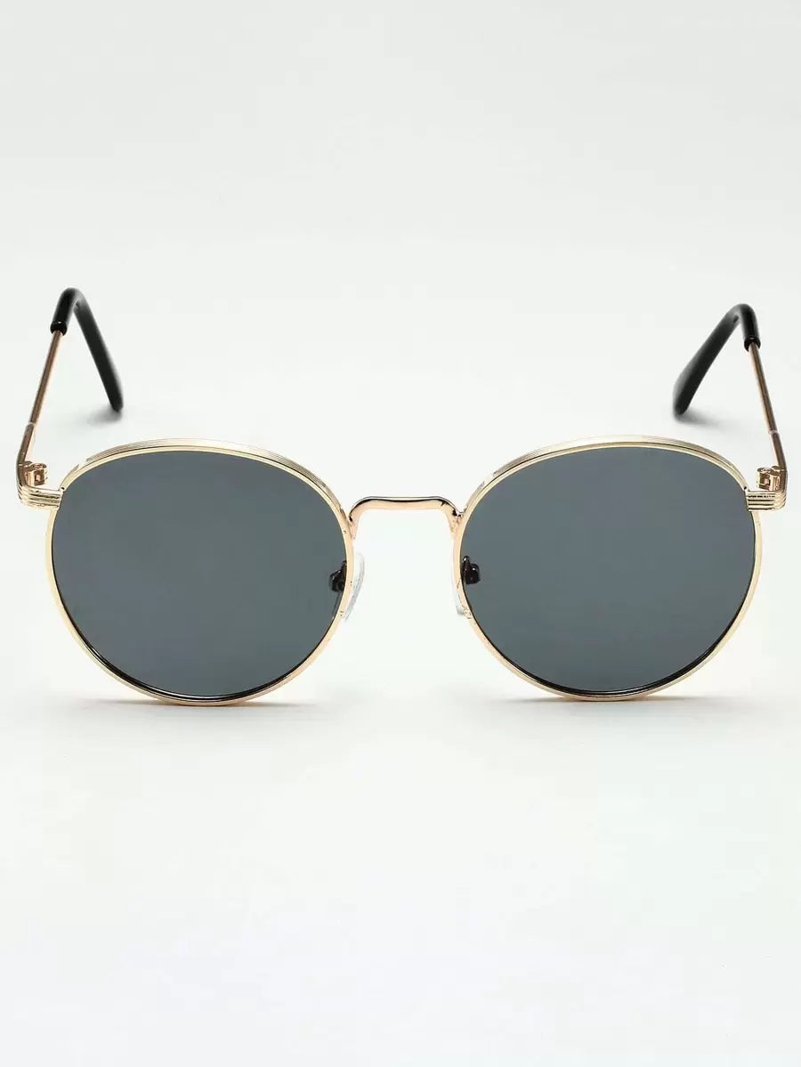 Men's Round Wire Sunglasses