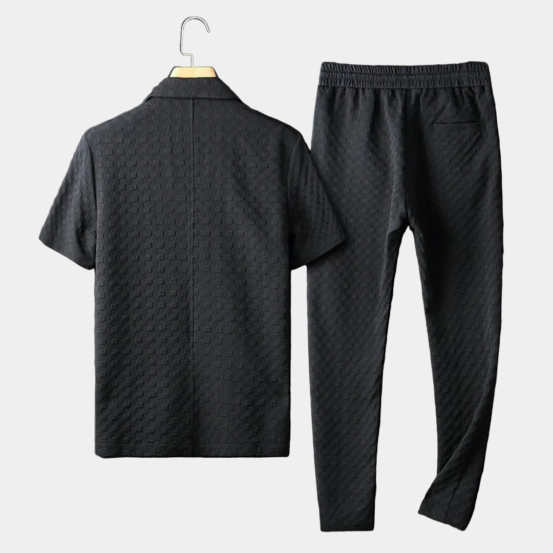 Men's Shawl Collar Lounge Set
